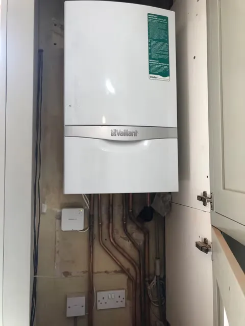 boiler with green sticker