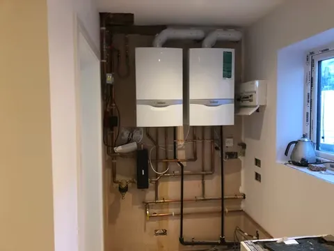 2 boilers in room
