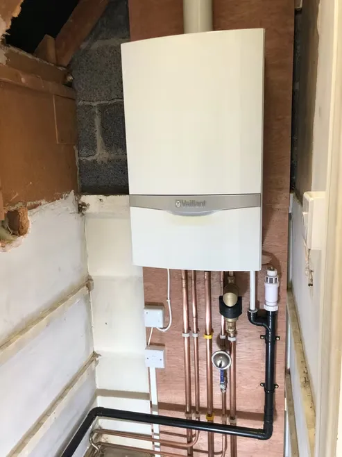 boiler in understairs cupboard